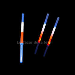 Bâtons  Lumineux LED  – Couleurs France, piles incluses, fête et concerts