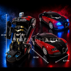 Voiture Robot Transformable avec Lumières LED et Sons – Automatique