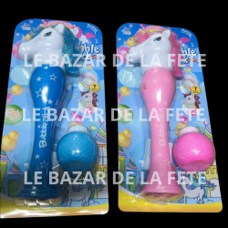 JOUET A BULLES DE SAVON LUMINEUX LICORNE