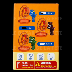Pistolet à Bulles Dinosaure Électrique – Piles Incluses – Couleurs Aléatoires- Grossiste lumineux